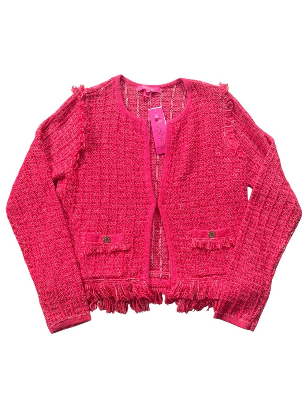 NWT Lilly Pulitzer Hot Pink Simora Cardigan Medium